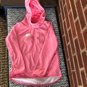 Pink under armour sweatshirt